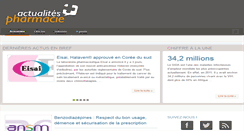 Desktop Screenshot of actualites-pharmacie.com